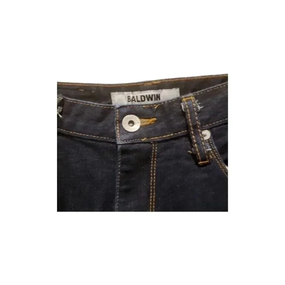 BALDWIN Women's The Ten Dark Blue Skinny Jeans Size 27 - Picture 7 of 7